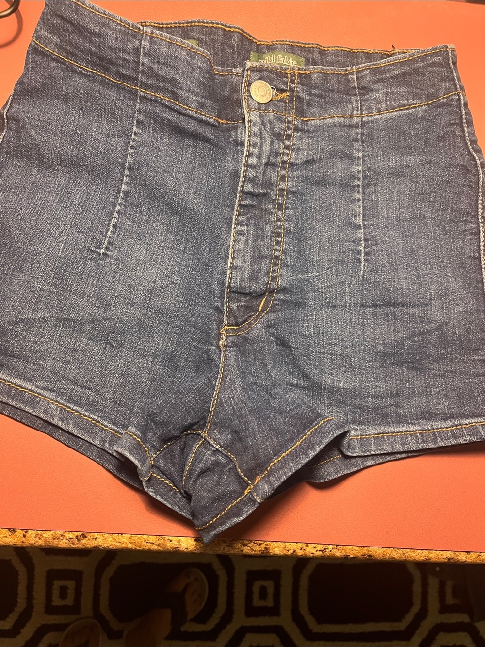 wild fable High-Rise Denim Shorts in Blue